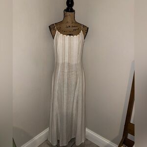 Calypso St. Barth Strappy Maxi- Linen, Sleeveless Dress